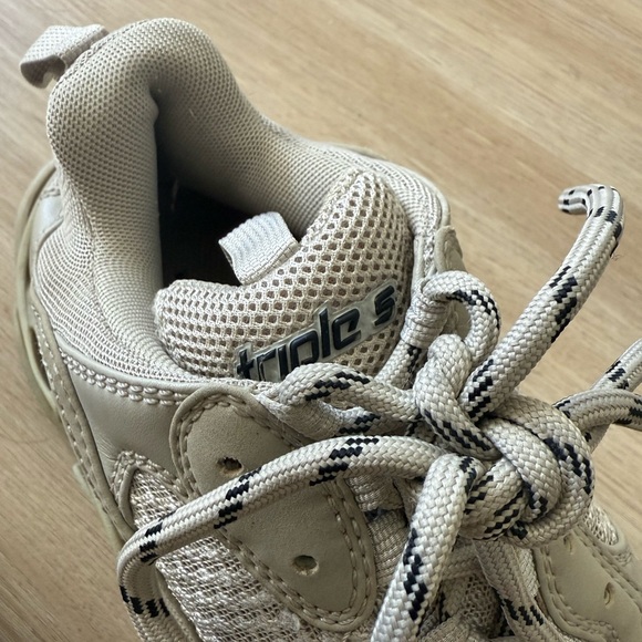 Balenciaga Triple S Sneakers – Beige – Size 7 – Authentic, Barely Worn - Picture 7 of 7